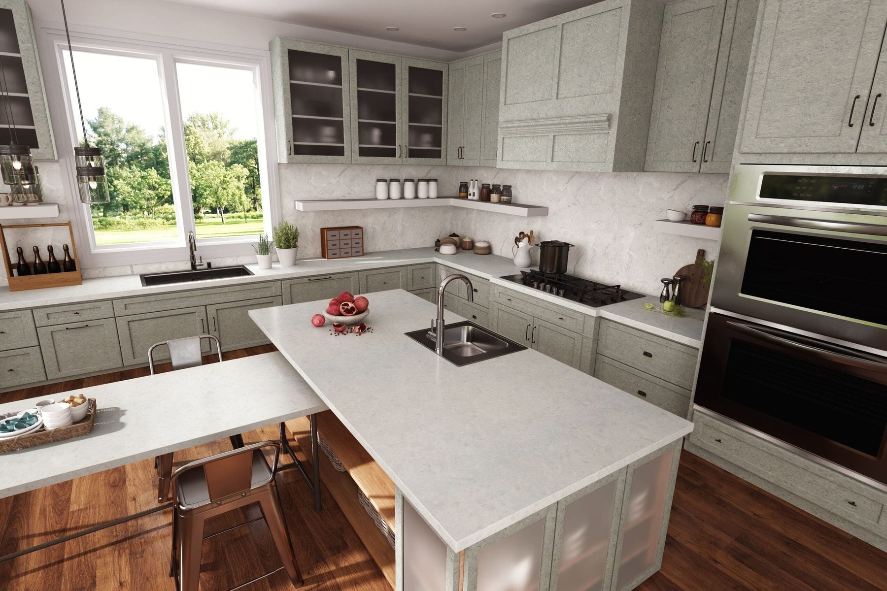 Silver Shalestone - 9307 - Formica Laminate Sheets – Feeney Supply