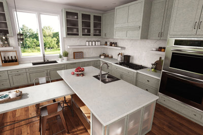 Silver Shalestone - 9307 - Modern Kitchen Cabinets