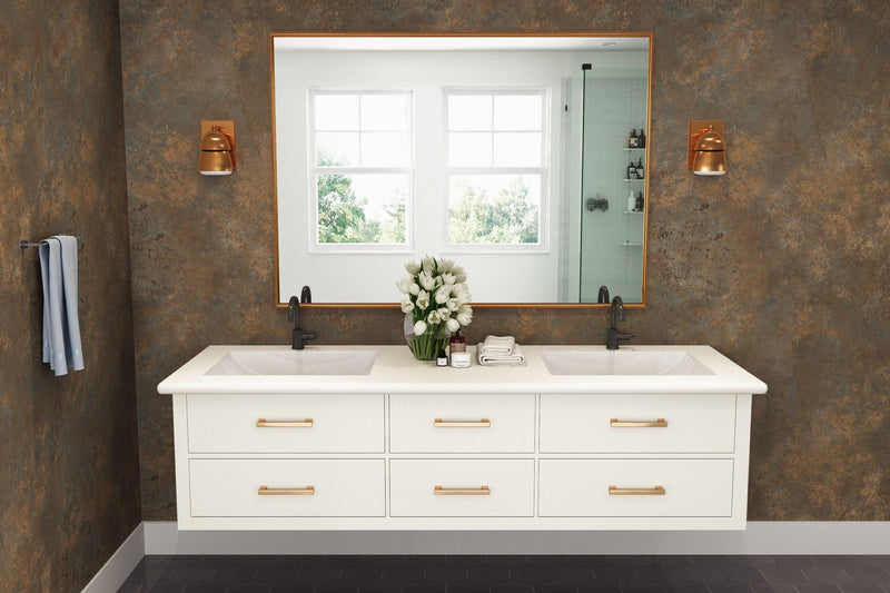 Antique White - 932 - Gloss Finish - Bathroom Vanity