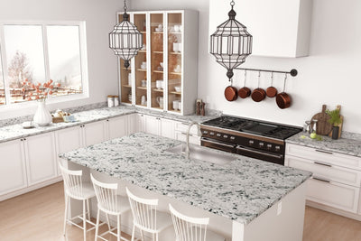 White Ice Granite - 9476 - Traditional Kitchen Countertops