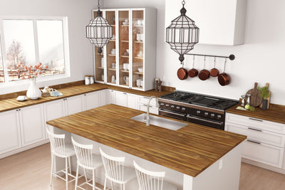 Wide Planked Walnut - 9479 - Traditional Kitchen Countertops 