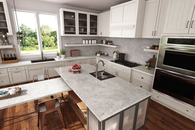 Layered White Sand - 9512 - Modern Kitchen Cabinets