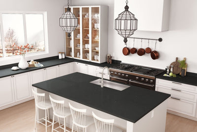 Black Recycled Kraft - 9685 - Matte Finish - Kitchen Countertop