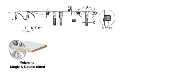 Amana Tool. Hollow Ground Blade - 10" Dia x 48T HG - 6° - 5⁄8 Bore | HG10480 