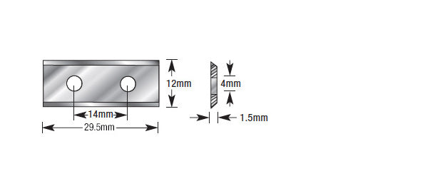 Amana Tool. CNC Insert Knife | 30 x 12 x 1.5mm | SCK-30 