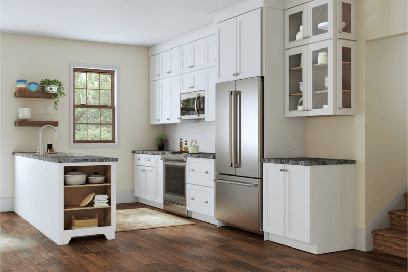 D427 Linen Cabinets - Wilsonart Laminate Matte Finish