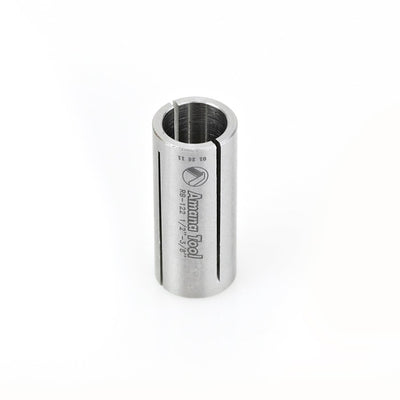 Amana Tool. High Precision Router Collet Reducer | 1⁄2 Overall Dia x 3⁄8 Inner Dia x 1" Long | RB-122 