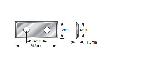 Amana Tool. CNC Insert Knife | 30 x 12 x 1.5mm | SRK-30 