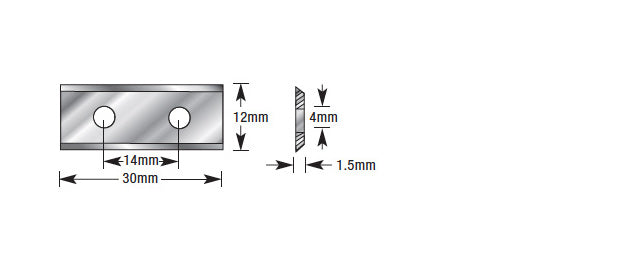 Amana Tool. CNC Insert Knife | 30 x 12 x 1.5mm | HCK-30 