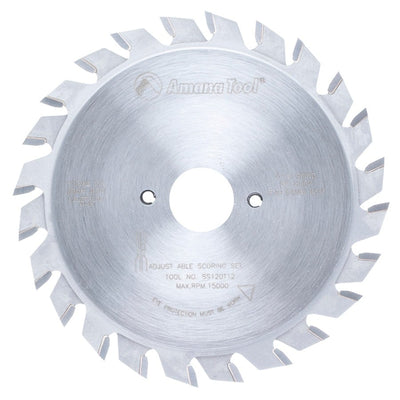 Amana Tool. Adjustable Type Scoring Sets - 120mm Dia x 24T ATB - 12° - 20mm Bore | SS120T12 