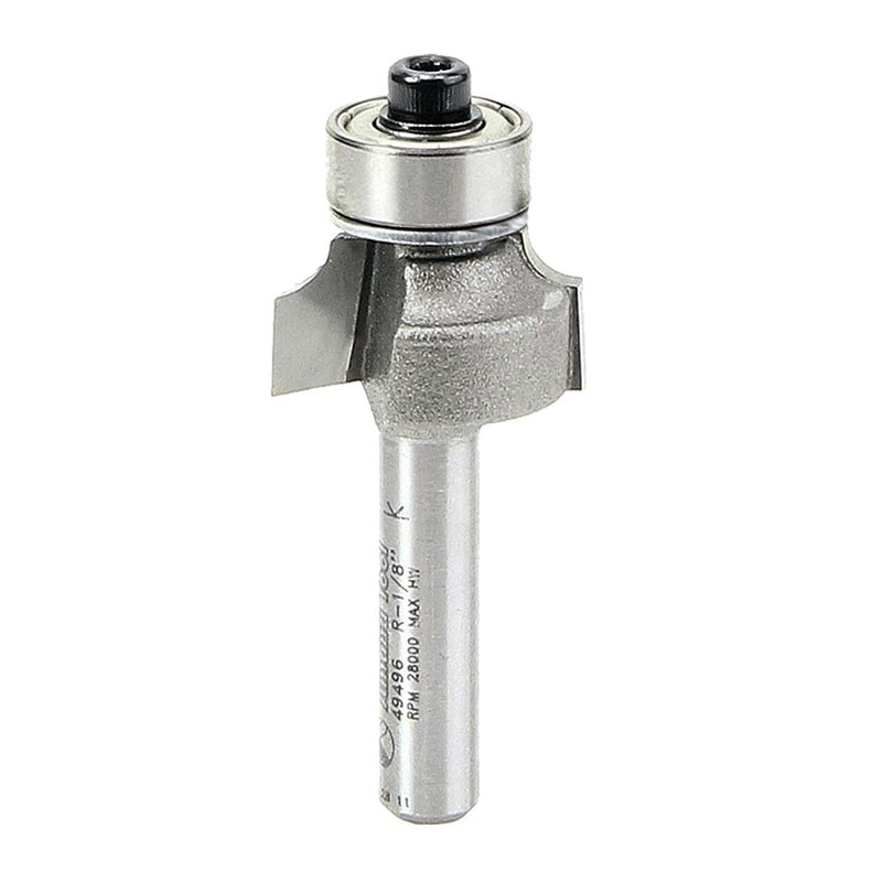 Amana Tool. Corner Rounding Router Bit | 1⁄8 Radius x 3⁄4 Dia x 3⁄8 x 1⁄4"Shank | 49496 