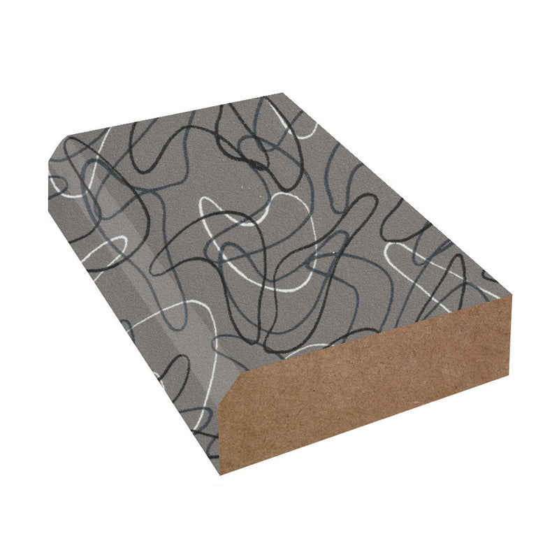 Charcoal Boomerang - 6942 - Formica Laminate Decorative Bevel Edge 