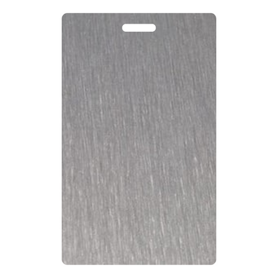 Brite Brushed Natural Aluminum - 6256 - Wilsonart DecoMetal Laminate Sample