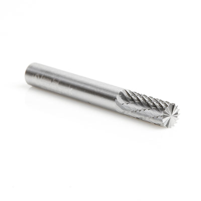 Amana Tool. SB Burrs Cylindrical with End Double Cut Burr Bit | 1⁄4 Dia x 5⁄8 x 1⁄4 Shank | BURS-082 