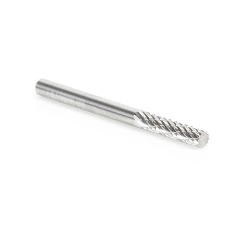 Amana Tool. SA Cylindrical No End Double Cut Burr Bit | 1⁄8 Dia x 9⁄16 x 1⁄8 Shank Burr Bit | BURS-098 