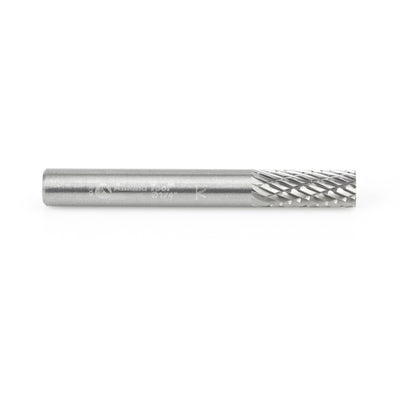 Amana Tool. SA Cylindrical No End Double Cut Burr Bit | 1⁄4 Dia x 5⁄8 x 1⁄4 Shank | BURS-100 