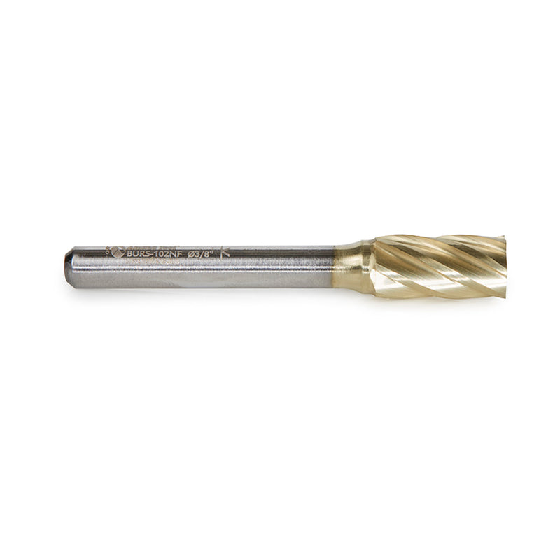 Amana Tool. SA Cylindrical No End Non-Ferrous Burr Bit | 3⁄8 Dia x 3⁄4 x 1⁄4 Shank | BURS-102NF 