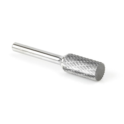 Amana Tool. SA Cylindrical No End Double Cut Burr Bit | 1⁄2 Dia x 1 x 1⁄4 Shank | BURS-104 