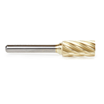 Amana Tool. SA Cylindrical No End Non-Ferrous Burr Bit | 1⁄2 Dia x 1 x 1⁄4 Shank | BURS-104NF 