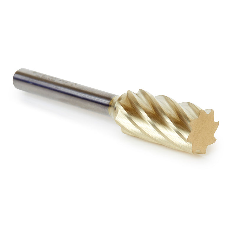 Amana Tool. SA Cylindrical No End Non-Ferrous Burr Bit | 1⁄2 Dia x 1 x 1⁄4 Shank | BURS-104NF 