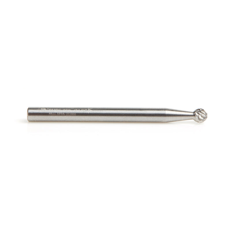 Amana Tool. SD Burrs Ball Double Cut Burr Bit | 1⁄8 Dia x 1⁄8 x 1⁄8 Shank | BURS-150 