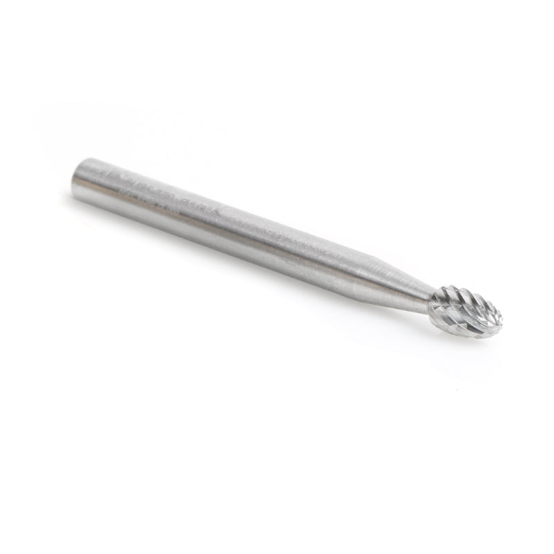 Amana Tool. SE Burrs Oval Double Cut Burr Bit | 1⁄8 Dia x 7⁄32 x 1⁄8 Shank | BURS-170 