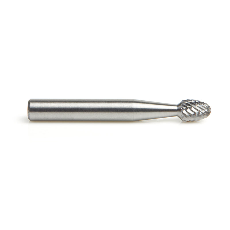 Amana Tool. SE Burrs Oval Double Cut Burr Bit | 1⁄4 Dia x 3⁄8 x 1⁄4 Shank | BURS-172 