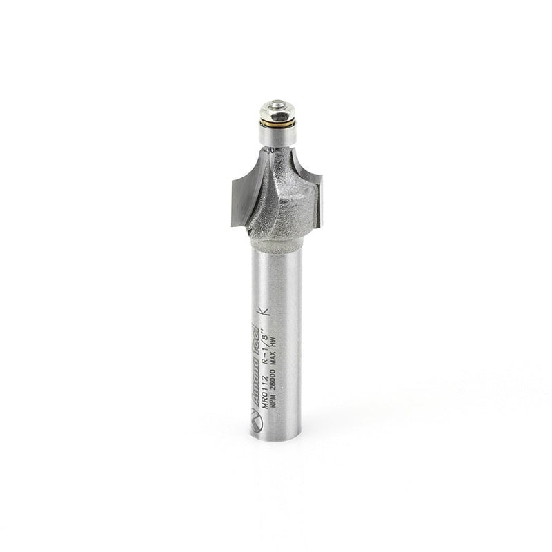 Amana Tool. Miniature Corner Rounding Router Bit | 1⁄8 Radius x 7⁄16 Dia x 3⁄8 x 1⁄4"Shank | MR0112 