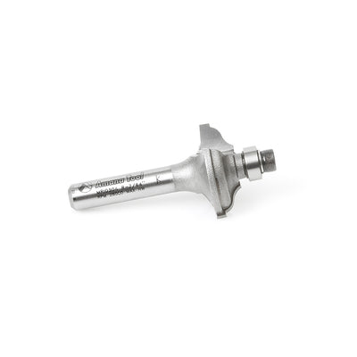 Amana Tool. Miniature Ogee Fillet Router Bit | 1⁄8 Radius x 7⁄8 Dia x 5⁄16 x 1⁄4" Shank | MRI0304 