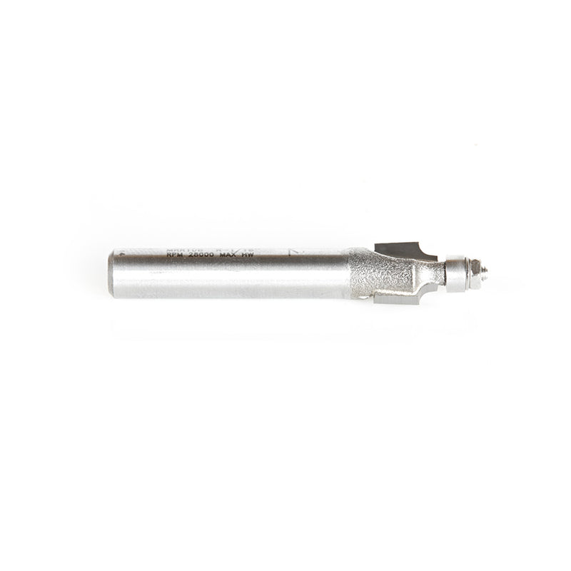 Amana Tool. Miniature Corner Rounding Router Bit | 1⁄16 Radius x 5⁄16 Dia x 5⁄16 x 1⁄4"Shank | MRR108 