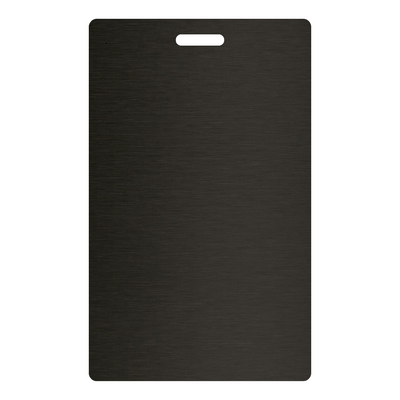 Satin Brushed Black Aluminum - 6296 - Wilsonart DecoMetal Laminate Sample