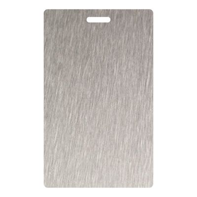 Satin Brushed Natural Aluminum - 6257 - Wilsonart DecoMetal Laminate Sample