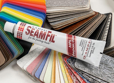 Seamfil with Laminate Swatches