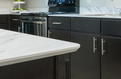 Calcutta Blanc Kitchen - Countertops - Detailed