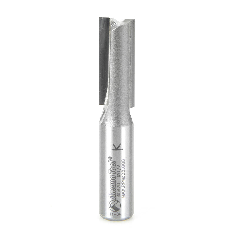 Carbide Tipped Straight Plunge Router Bit | 2 Flute