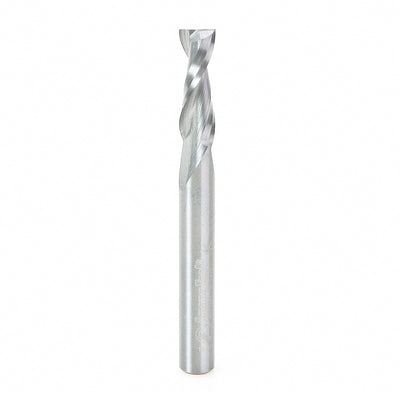 Amana Tool. Solid Carbide Spiral Plunge Up-Cut CNC Router Bit | 2 Flute