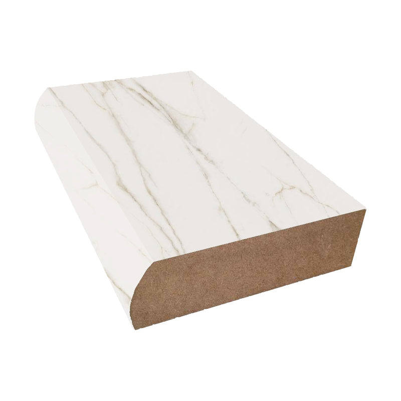 Calacatta Lincoln- 5042 - Wilsonart Laminate Decorative Bullnose Edge