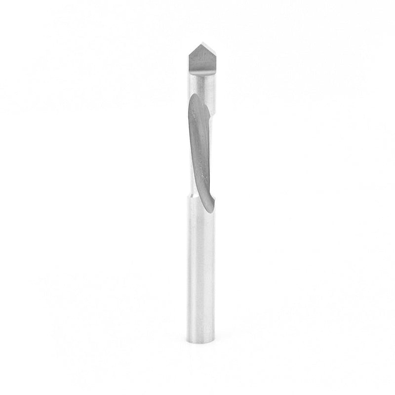 Amana Tool. High Speed Steel Router Bit | 1⁄4 Dia x 5⁄8 x 1⁄4"Shank Spiral | HSS11003 