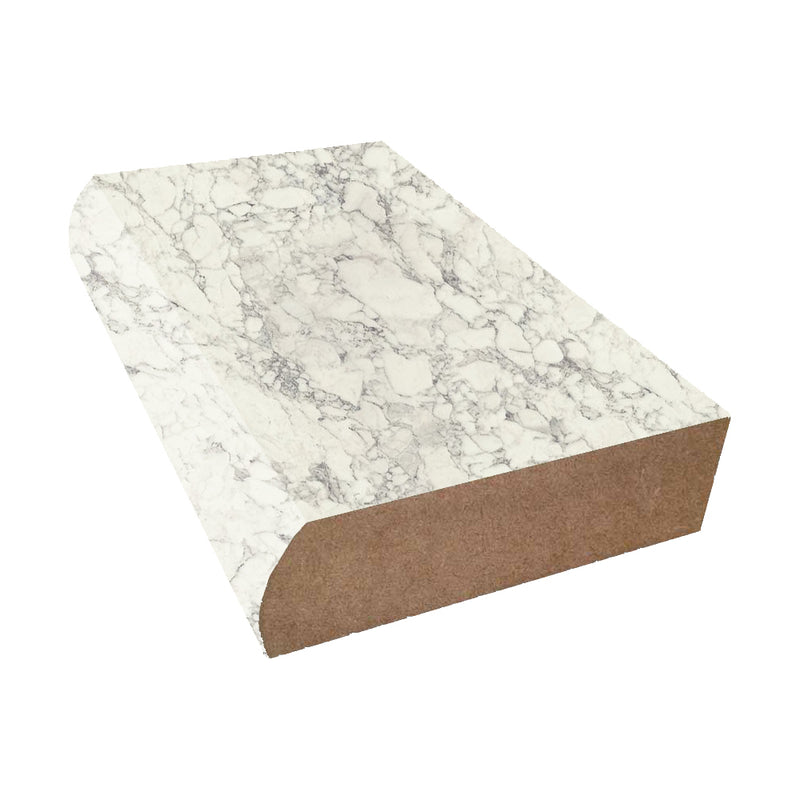 Marmo Bianco - 1885 - Wilsonart Laminate Decorative Bullnose Edge