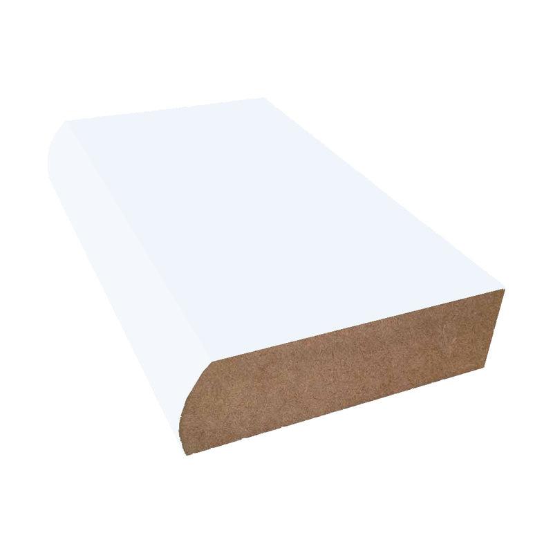 White - 1570 - Wilsonart Laminate Decorative Bullnose Edge