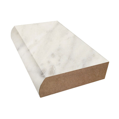 Carrara Bianco - 6696 - Formica Laminate Decorative Bullnose Edge
