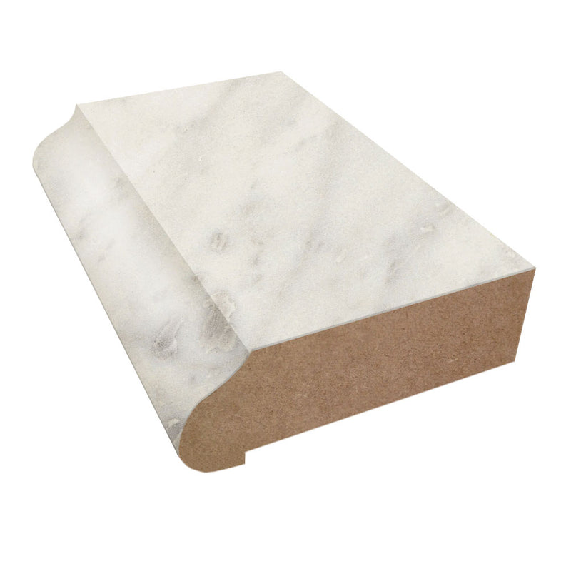 Carrara Bianco - 6696 - Formica Laminate Decorative Ogee Edge
