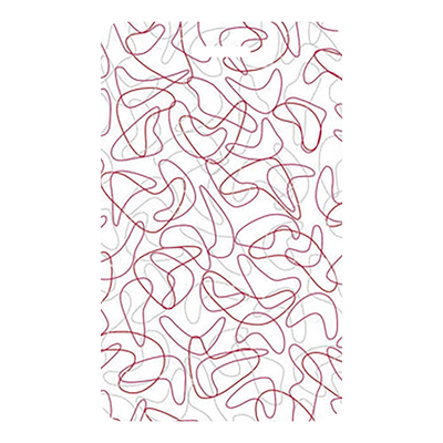 Red Glacier Boomerang - Y0526 - Wilsonart Virtual Design Library Laminate Sample